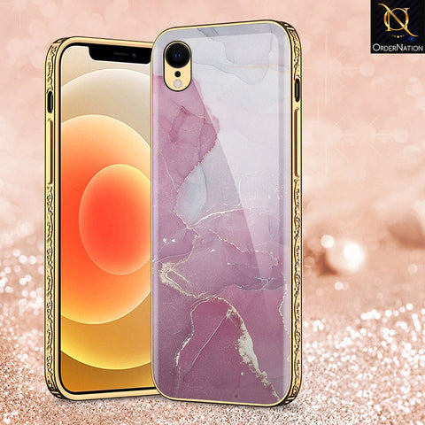 iPhone XR Cover - Mystic Marble Series - Premium Electroplated Shutterproof Case Soft Silicon Borders Case