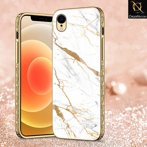 iPhone XR Cover - Mystic Marble Series - Premium Electroplated Shutterproof Case Soft Silicon Borders Case