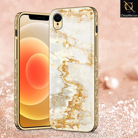 iPhone XR Cover - Mystic Marble Series - Premium Electroplated Shutterproof Case Soft Silicon Borders Case