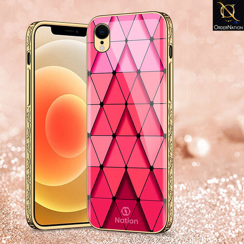 iPhone XR Cover - Onation Pyramid Series - Premium Electroplated Shutterproof Case Soft Silicon Borders Case