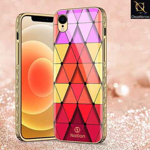 iPhone XR Cover - Onation Pyramid Series - Premium Electroplated Shutterproof Case Soft Silicon Borders Case