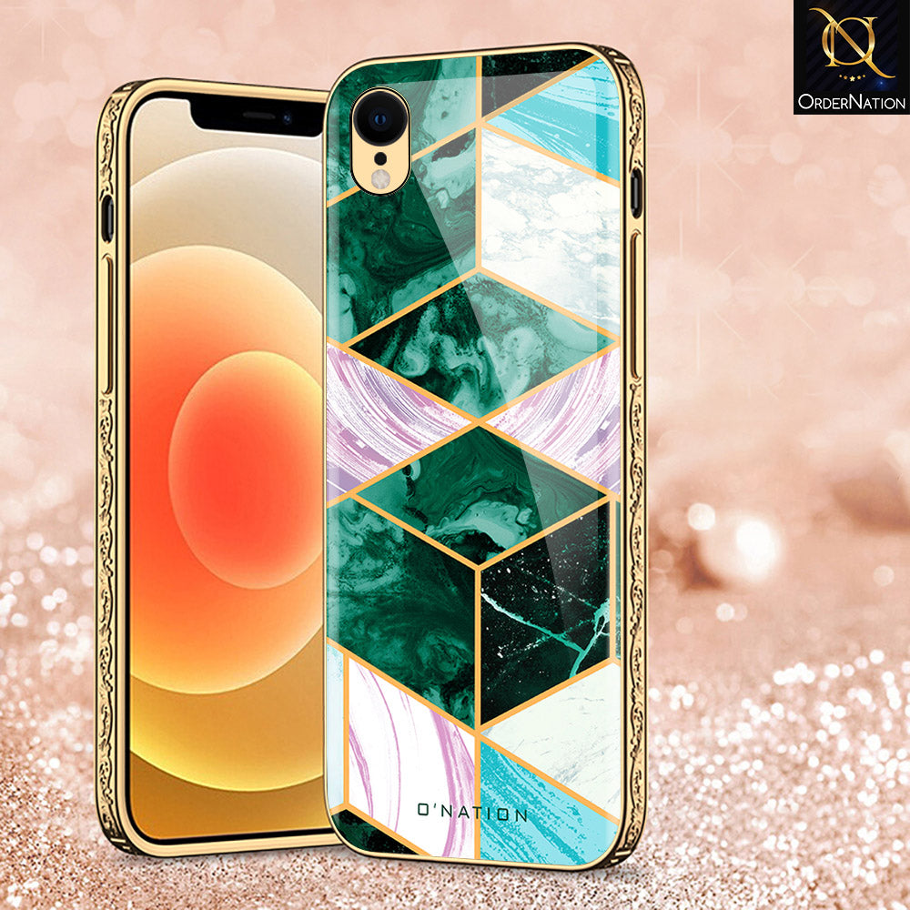 iPhone XR Cover - O'Nation Shades of Marble Series - Premium Electroplated Shutterproof Case Soft Silicon Borders Case