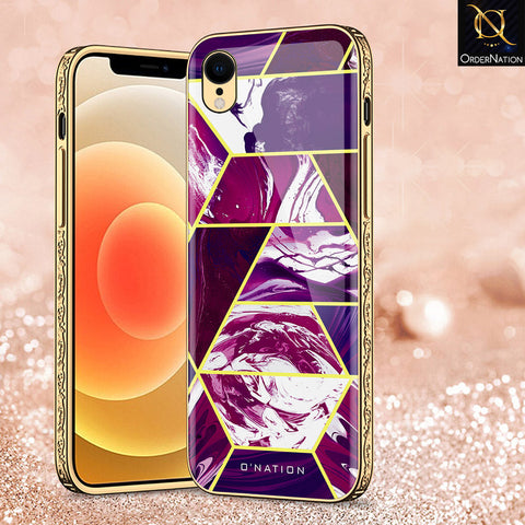 iPhone XR Cover - O'Nation Shades of Marble Series - Premium Electroplated Shutterproof Case Soft Silicon Borders Case