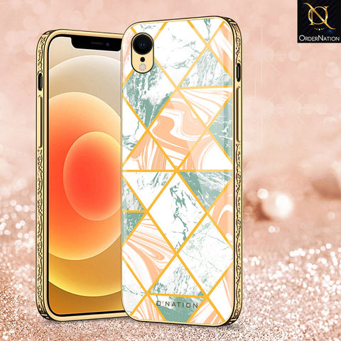 iPhone XR Cover - O'Nation Shades of Marble Series - Premium Electroplated Shutterproof Case Soft Silicon Borders Case