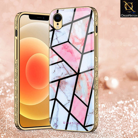 iPhone XR Cover - O'Nation Shades of Marble Series - Premium Electroplated Shutterproof Case Soft Silicon Borders Case