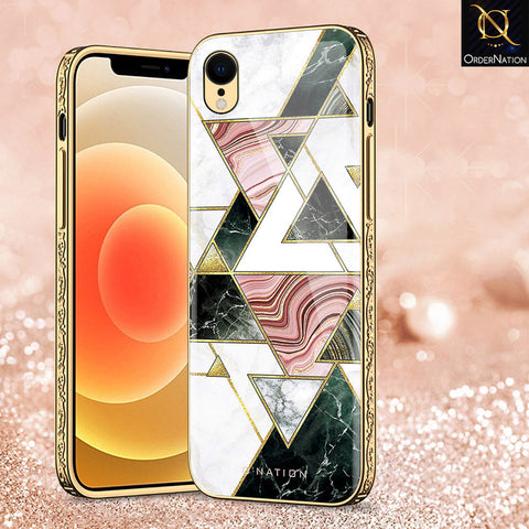 iPhone XR Cover - O'Nation Shades of Marble Series - Premium Electroplated Shutterproof Case Soft Silicon Borders Case