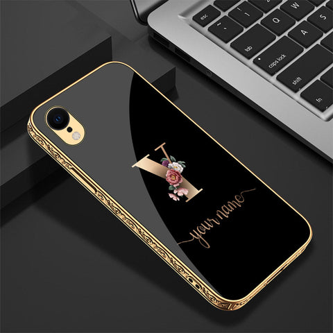 iPhone XR Cover - Personalized Alphabet Series - Premium Electroplated Shutterproof Case Soft Silicon Borders Case