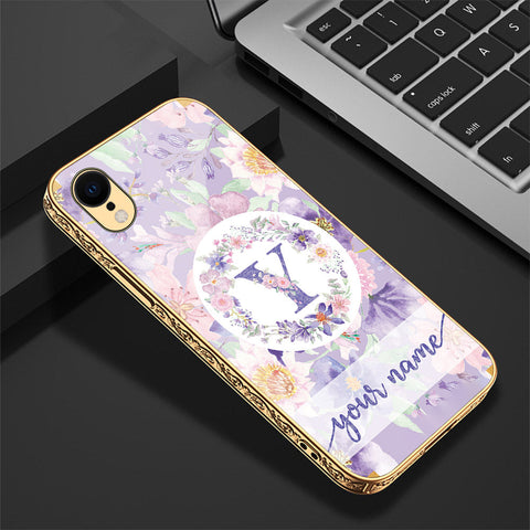 iPhone XR Cover - Personalized Alphabet Series - Premium Electroplated Shutterproof Case Soft Silicon Borders Case