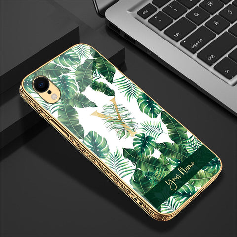 iPhone XR Cover - Personalized Alphabet Series - Premium Electroplated Shutterproof Case Soft Silicon Borders Case