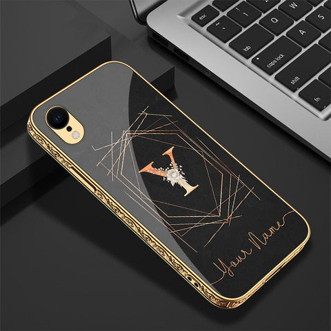 iPhone XR Cover - Personalized Alphabet Series - Premium Electroplated Shutterproof Case Soft Silicon Borders Case