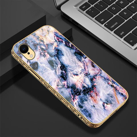 iPhone XR Cover - Colorful Marble Series - Premium Electroplated Shutterproof Case Soft Silicon Borders Case