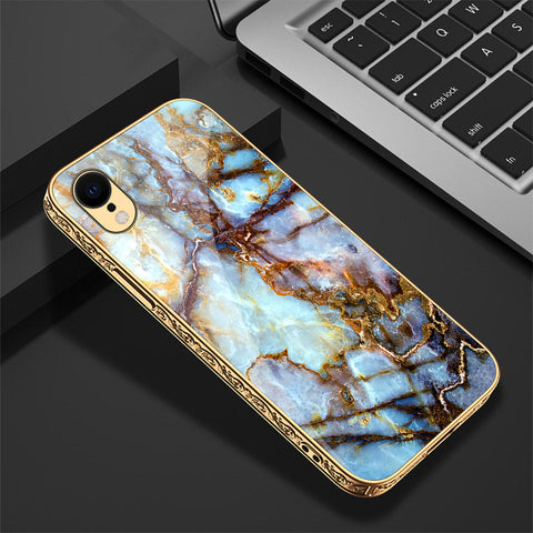 iPhone XR Cover - Colorful Marble Series - Premium Electroplated Shutterproof Case Soft Silicon Borders Case