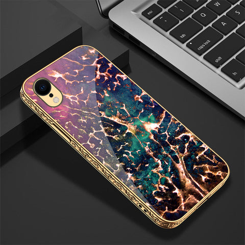 iPhone XR Cover - Colorful Marble Series - Premium Electroplated Shutterproof Case Soft Silicon Borders Case