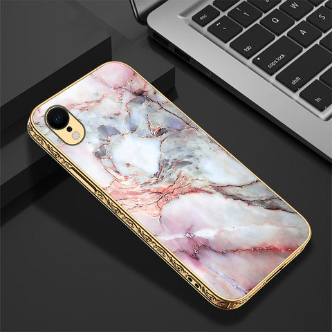 iPhone XR Cover - Colorful Marble Series - Premium Electroplated Shutterproof Case Soft Silicon Borders Case