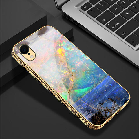 iPhone XR Cover - Colorful Marble Series - Premium Electroplated Shutterproof Case Soft Silicon Borders Case