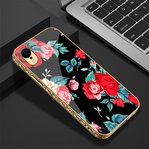 iPhone XR Cover - Floral Series - Premium Electroplated Shutterproof Case Soft Silicon Borders Case