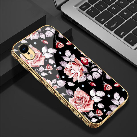 iPhone XR Cover - Floral Series - Premium Electroplated Shutterproof Case Soft Silicon Borders Case