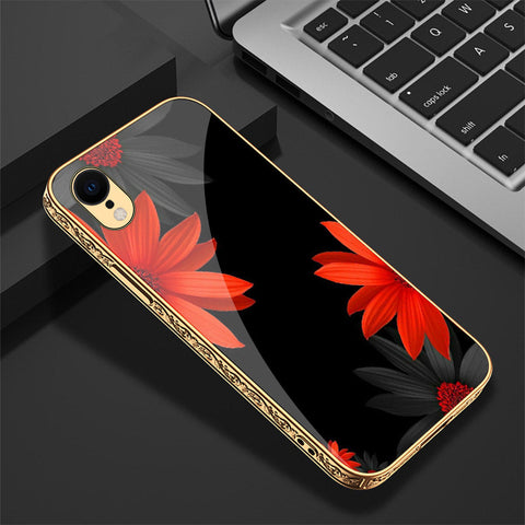 iPhone XR Cover - Floral Series 2 - Premium Electroplated Shutterproof Case Soft Silicon Borders Case