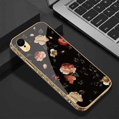 iPhone XR Cover - Floral Series 2 - Premium Electroplated Shutterproof Case Soft Silicon Borders Case