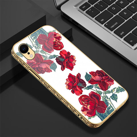 iPhone XR Cover - Floral Series 2 - Premium Electroplated Shutterproof Case Soft Silicon Borders Case