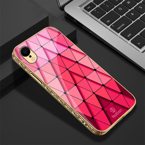 iPhone XR Cover - Onation Pyramid Series - Premium Electroplated Shutterproof Case Soft Silicon Borders Case