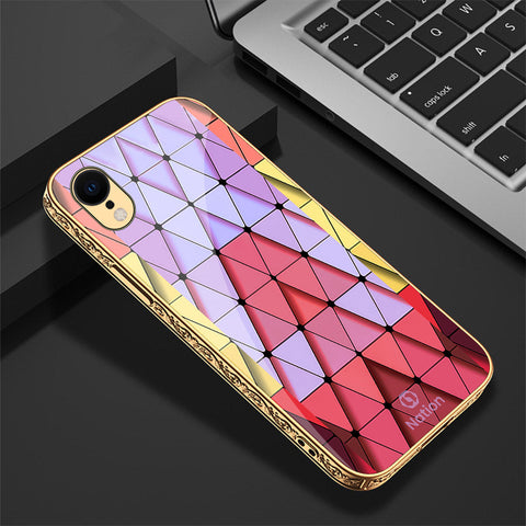 iPhone XR Cover - Onation Pyramid Series - Premium Electroplated Shutterproof Case Soft Silicon Borders Case