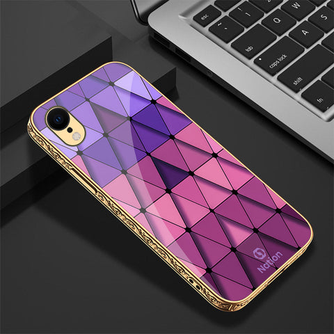 iPhone XR Cover - Onation Pyramid Series - Premium Electroplated Shutterproof Case Soft Silicon Borders Case