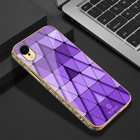 iPhone XR Cover - Onation Pyramid Series - Premium Electroplated Shutterproof Case Soft Silicon Borders Case