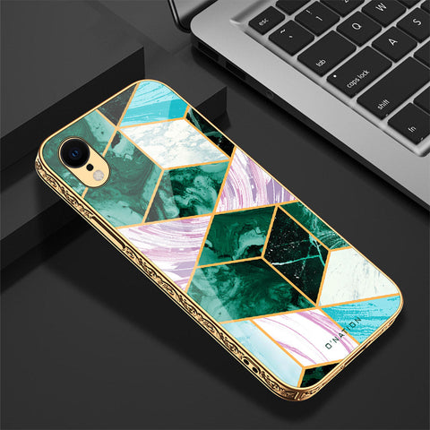 iPhone XR Cover - O'Nation Shades of Marble Series - Premium Electroplated Shutterproof Case Soft Silicon Borders Case