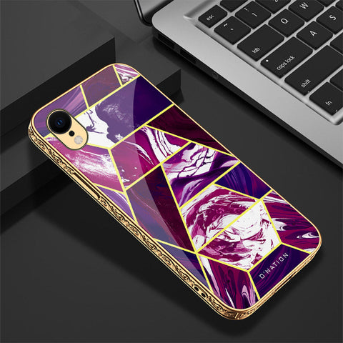 iPhone XR Cover - O'Nation Shades of Marble Series - Premium Electroplated Shutterproof Case Soft Silicon Borders Case