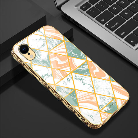 iPhone XR Cover - O'Nation Shades of Marble Series - Premium Electroplated Shutterproof Case Soft Silicon Borders Case