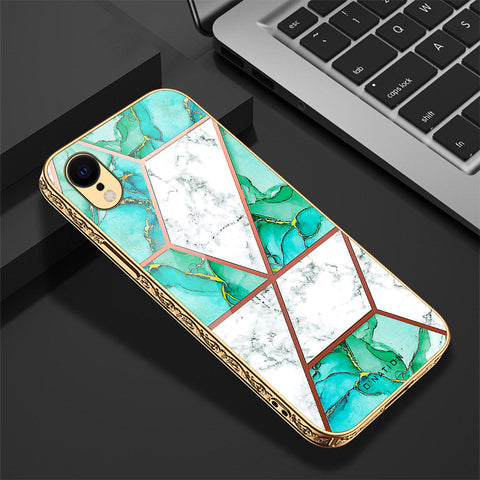 iPhone XR Cover - O'Nation Shades of Marble Series - Premium Electroplated Shutterproof Case Soft Silicon Borders Case