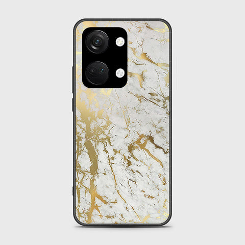 OnePlus Nord 3 Cover- White Marble Series - HQ Ultra Shine Premium Infinity Glass Soft Silicon Borders Case