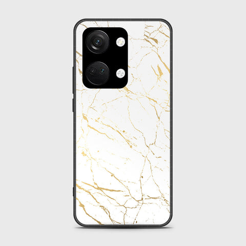 OnePlus Nord 3 Cover- White Marble Series 2 - HQ Ultra Shine Premium Infinity Glass Soft Silicon Borders Case