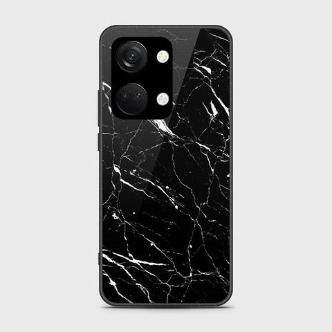 OnePlus Nord 3 Cover- Black Marble Series - HQ Ultra Shine Premium Infinity Glass Soft Silicon Borders Case