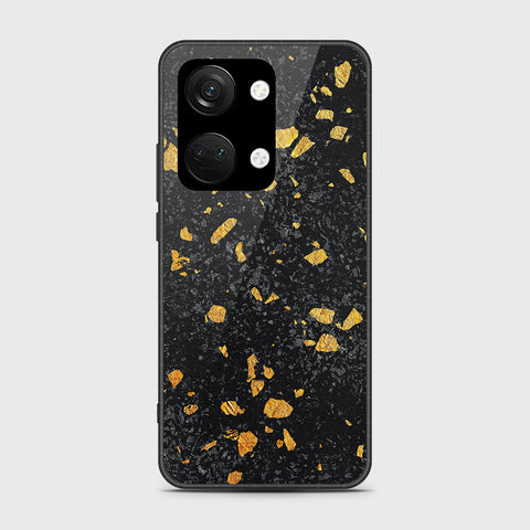 OnePlus Nord 3 Cover- Black Marble Series - HQ Ultra Shine Premium Infinity Glass Soft Silicon Borders Case