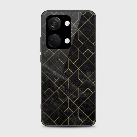 OnePlus Nord 3 Cover- Black Marble Series - HQ Ultra Shine Premium Infinity Glass Soft Silicon Borders Case