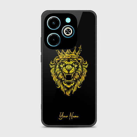 Infinix Hot 40i Cover - Gold Series - HQ Premium Shine Premium Infinity Glass Soft Silicon Borders Case