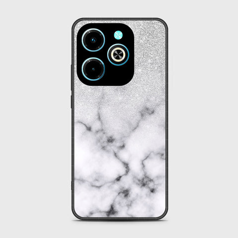 Infinix Hot 40i Cover - White Marble Series - HQ Premium Shine Durable Shatterproof Case