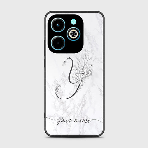 Infinix Hot 40i Cover - Personalized Alphabet Series - HQ Premium Shine Premium Infinity Glass Soft Silicon Borders Case