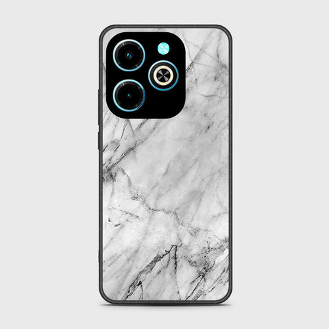 Infinix Hot 40i Cover - White Marble Series - HQ Premium Shine Durable Shatterproof Case