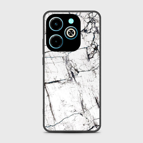 Infinix Hot 40i Cover - White Marble Series 2 - HQ Premium Shine Durable Shatterproof Case