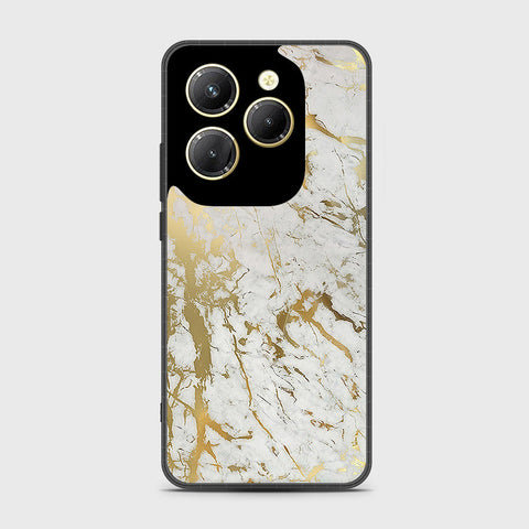 Infinix Hot 40 Pro Cover - White Marble Series - HQ Premium Shine Durable Shatterproof Case