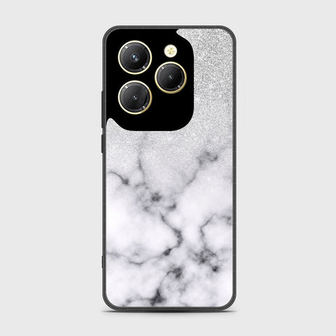 Infinix Hot 40 Pro Cover - White Marble Series - HQ Premium Shine Durable Shatterproof Case