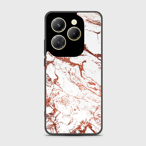 Infinix Hot 40 Pro Cover - White Marble Series 2 - HQ Premium Shine Durable Shatterproof Case