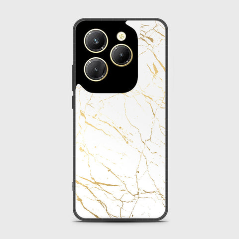 Infinix Hot 40 Pro Cover - White Marble Series 2 - HQ Premium Shine Durable Shatterproof Case