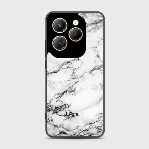 Infinix Hot 40 Pro Cover - White Marble Series - HQ Premium Shine Durable Shatterproof Case