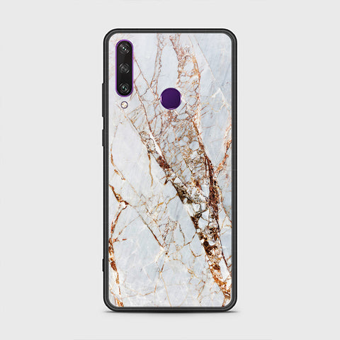 Huawei Y6p Cover- White Marble Series - HQ Premium Shine Durable Shatterproof Case