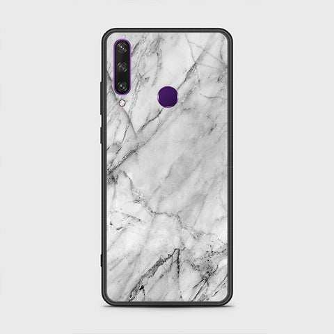 Huawei Y6p Cover- White Marble Series - HQ Premium Shine Durable Shatterproof Case