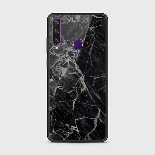 Huawei Y6p Cover- Black Marble Series - HQ Premium Shine Durable Shatterproof Case